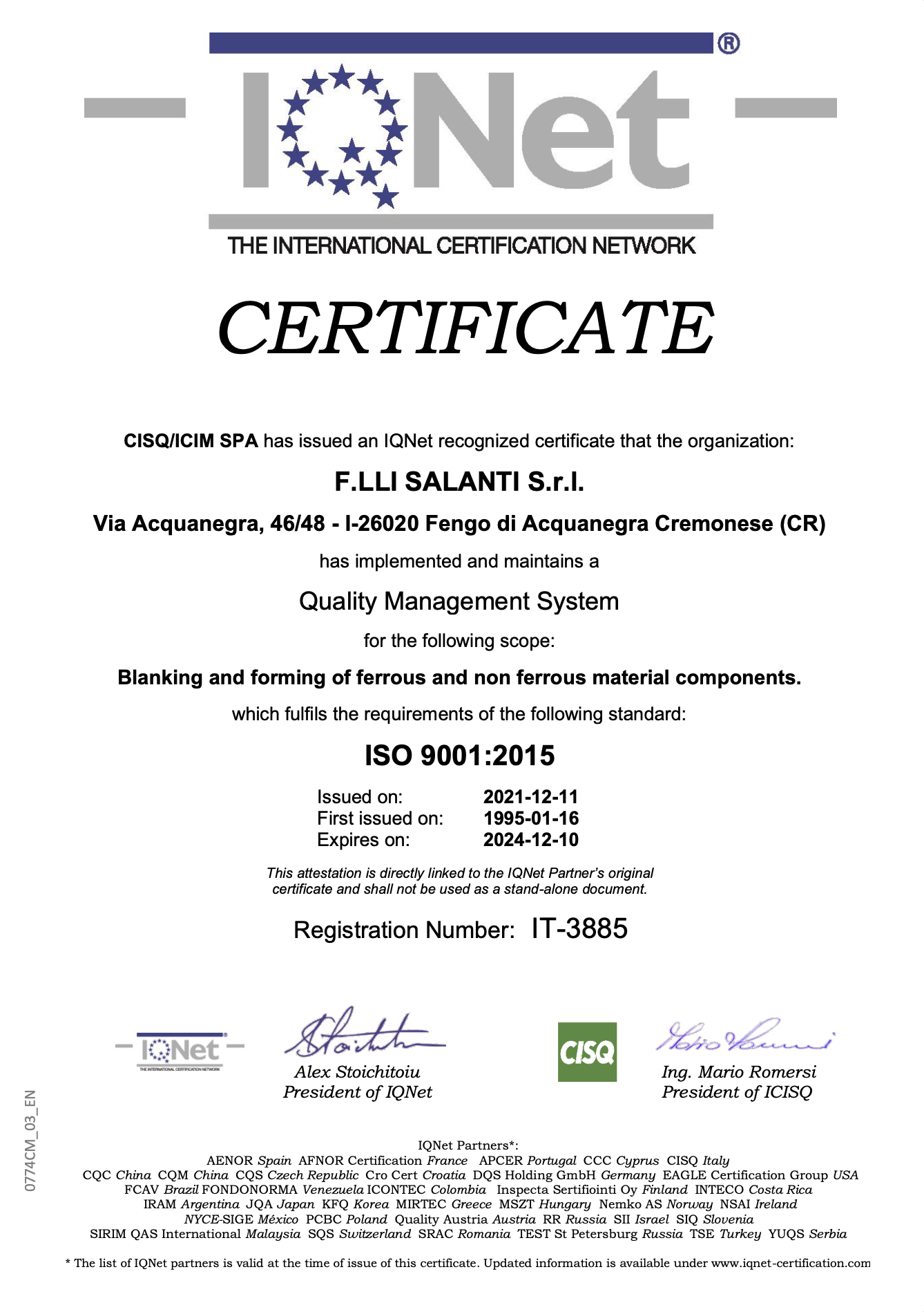 certificato UNI EN ISO 9001_2015